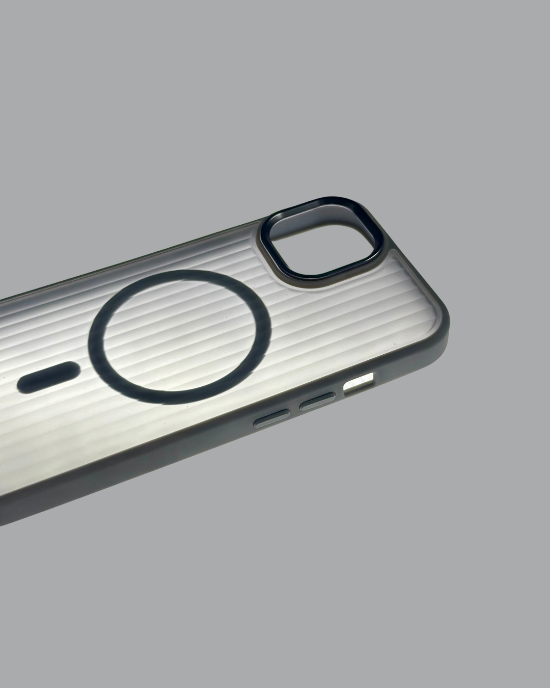 Frosted Semi Translucent Lining Design- MagSafe Compatible for iPhones