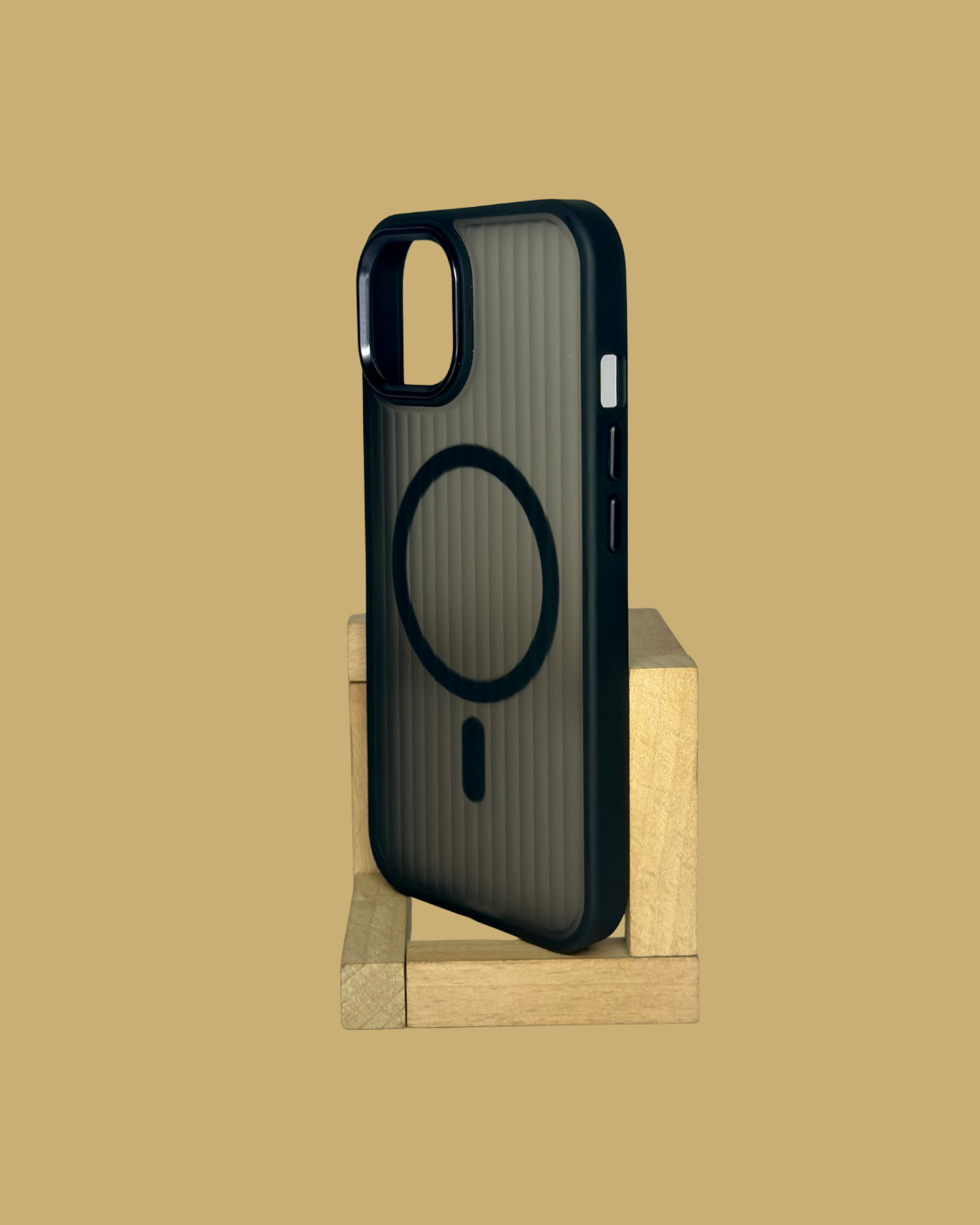 Frosted Semi Translucent Lining Design- MagSafe Compatible for iPhones