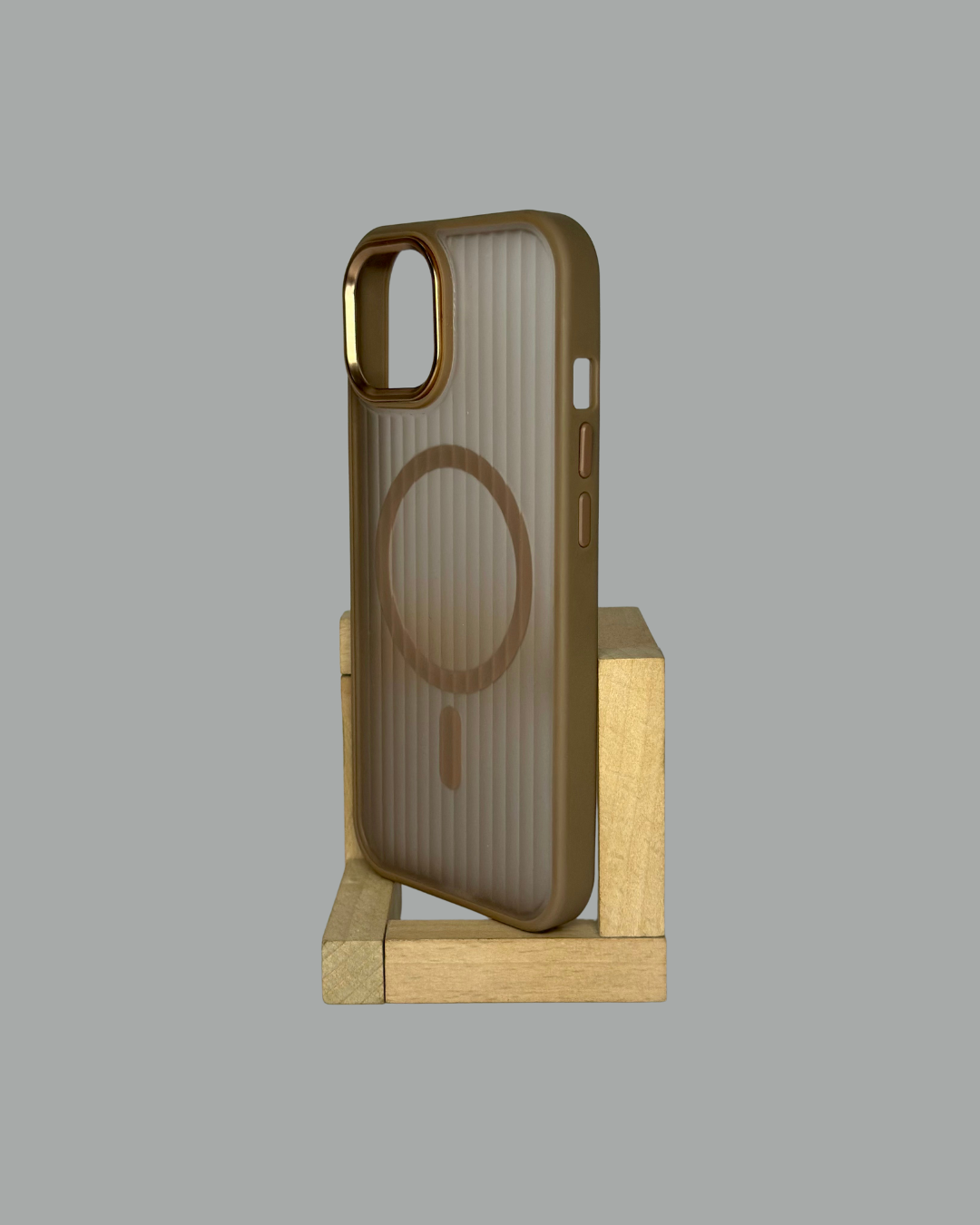 Frosted Semi Translucent Lining Design- MagSafe Compatible for iPhones