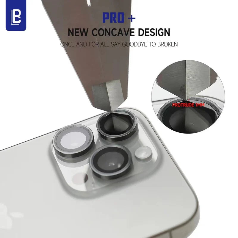 iPhone 16 Pro Series : Stainless Steel | Sapphire Glass Camera Rings | PVD