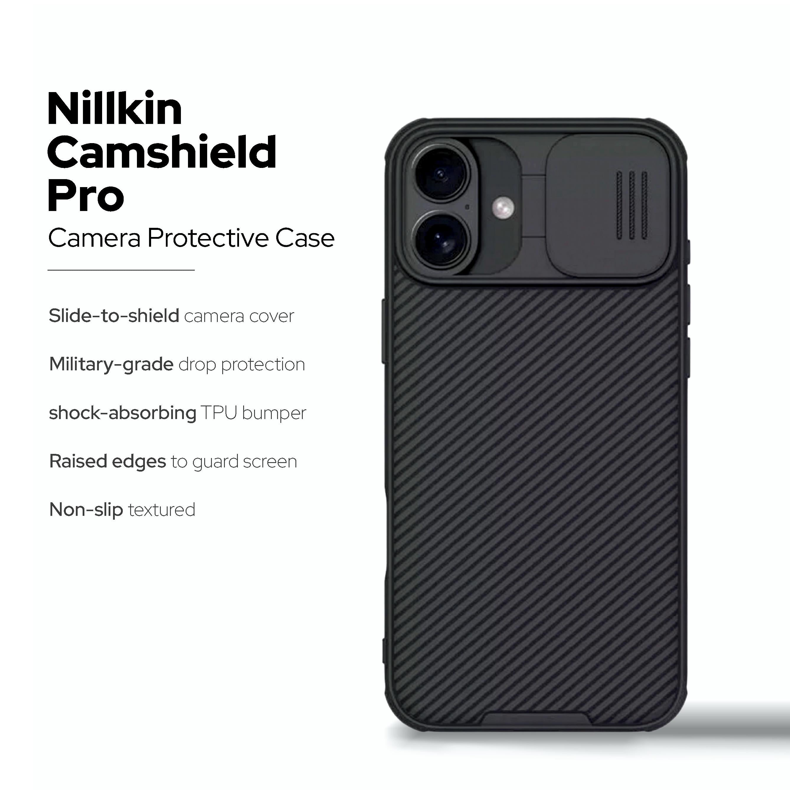 iPhone 16 Series Cover: Nillkin Camshield Pro Camera Protective Case