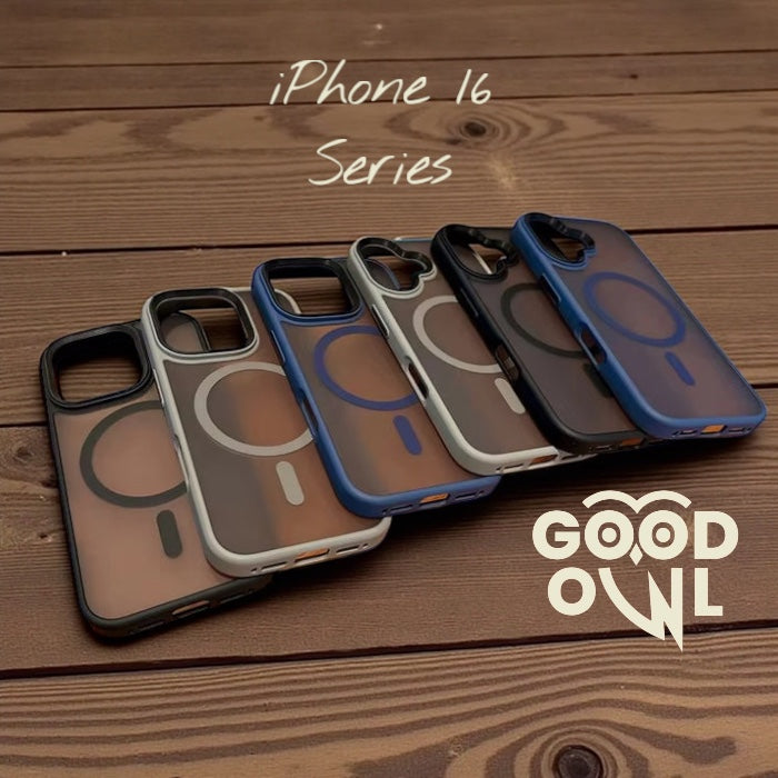 iPhone 16 Series : Premium Frosted Case with MagSafe