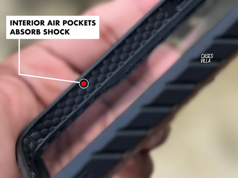 iPhone 14 Series - Black-Grey Defence Shield Metal Cover | Military Grade Protection