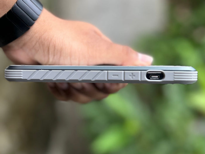 iPhone 14 Series - Black-Grey Defence Shield Metal Cover | Military Grade Protection