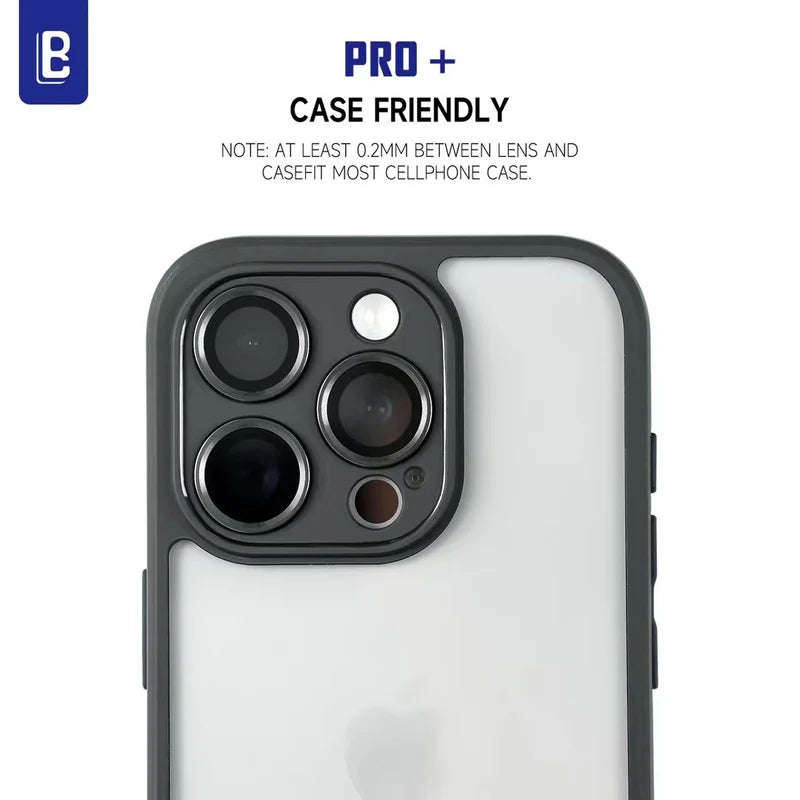 iPhone 16 Pro Series : Stainless Steel | Sapphire Glass Camera Rings | PVD