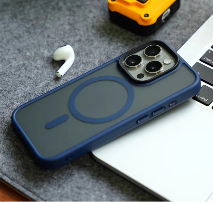 iPhone 16 Series : Premium Frosted Case with MagSafe
