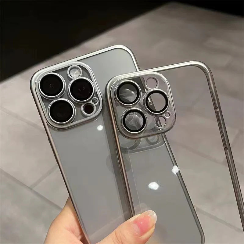 iPhone 16 Series: Luxury Electroplating Case with Camera Protection