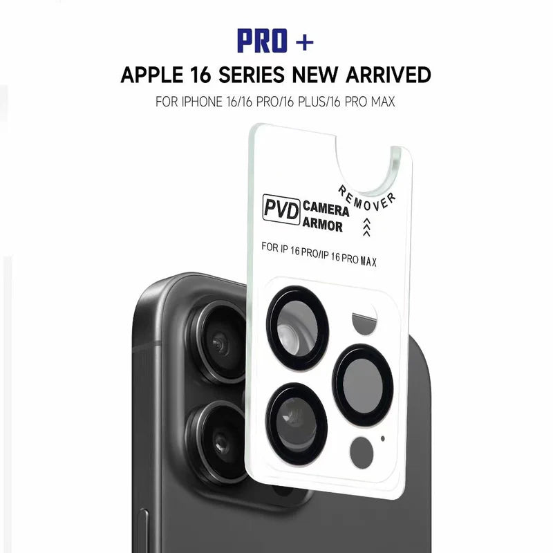 iPhone 16 Pro Series : Stainless Steel | Sapphire Glass Camera Rings | PVD