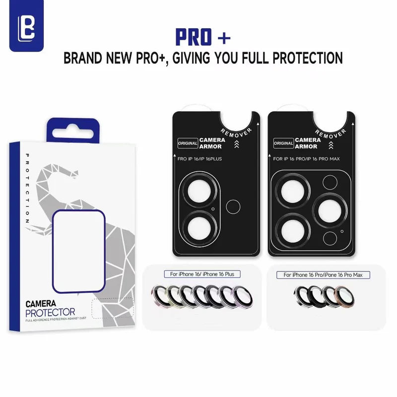 iPhone 16 Pro Series : Stainless Steel | Sapphire Glass Camera Rings | PVD