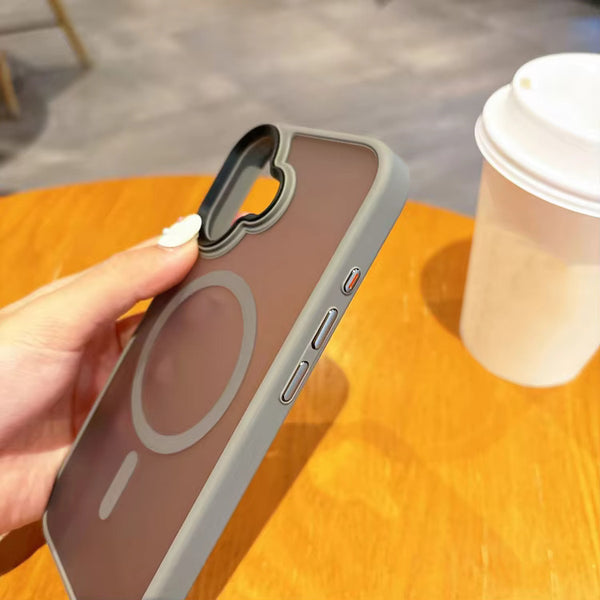 iPhone 16 Series : Premium Frosted Case with MagSafe