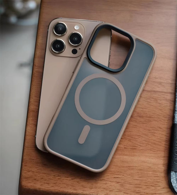 iPhone 16 Series : Premium Frosted Case with MagSafe