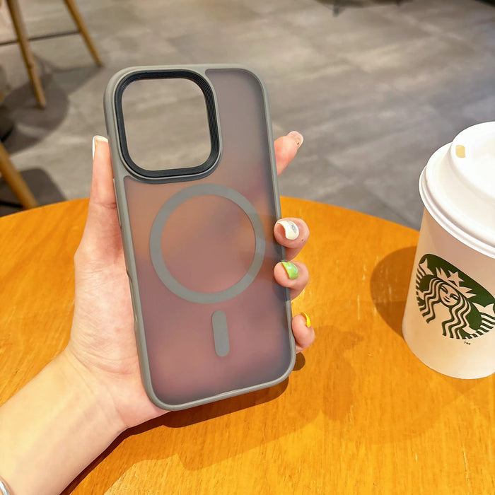 iPhone 16 Series : Premium Frosted Case with MagSafe