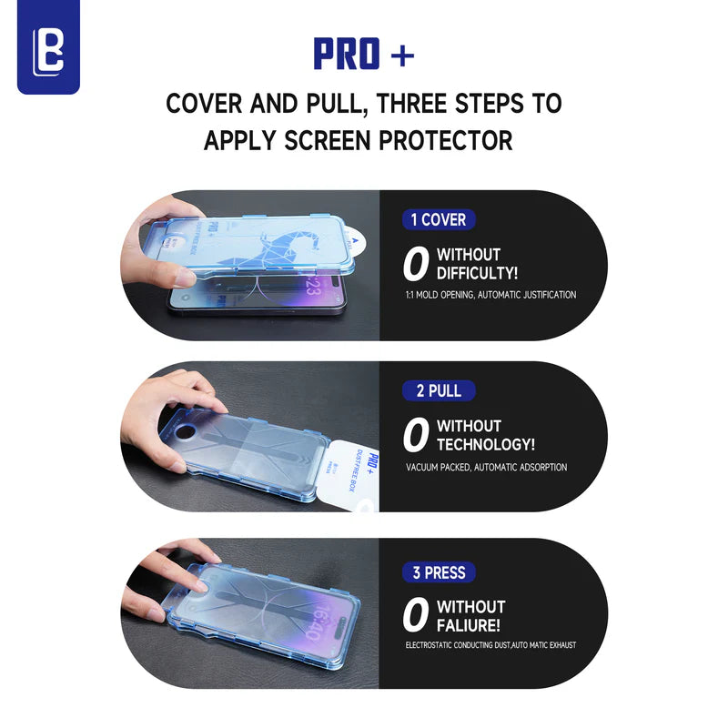 iPhone 16 and 15 Series: 5D Screen Protector, Anti Scratch, with Easy to Apply Dust Free Box
