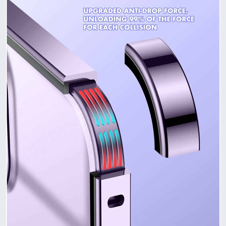 iPhone 14 Series : Metal Upgraded Lock MagSafe Cover with Camera Lens Protector