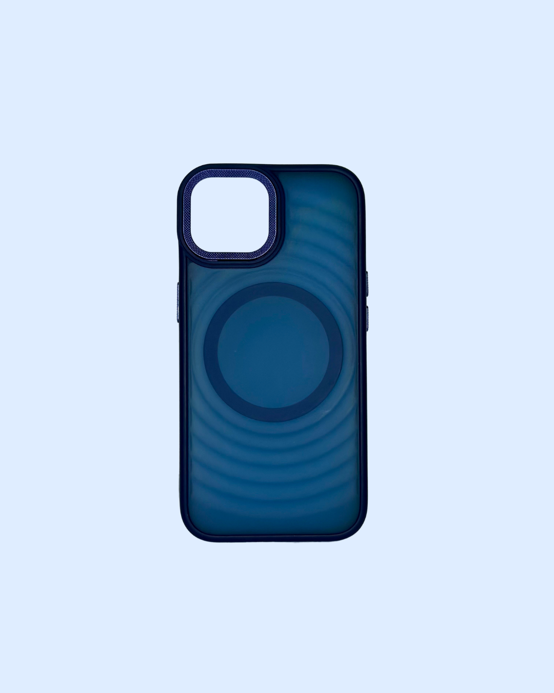 Frosted Semi Translucent Circular Design MagSafe Compatible