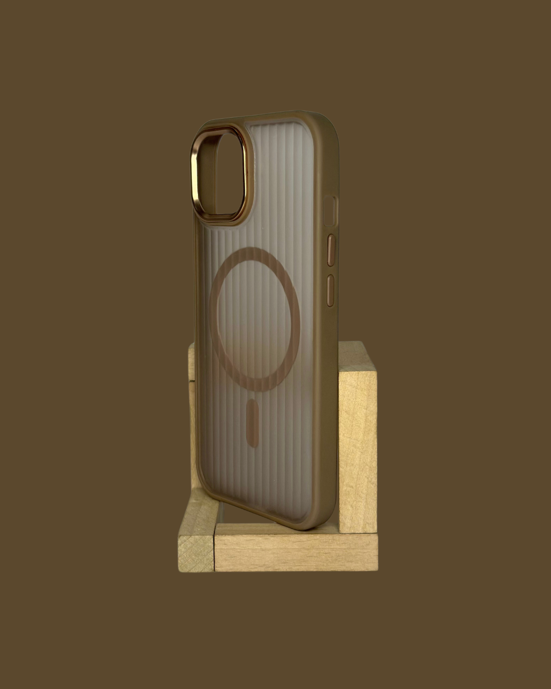 Frosted Semi Translucent Lining Design- MagSafe Compatible for iPhones
