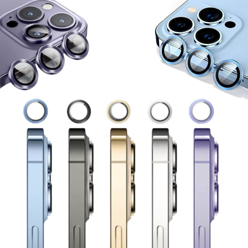 iPhone 14 Pro & Pro Max Series 3D Metal Camera Ring Lens Protector