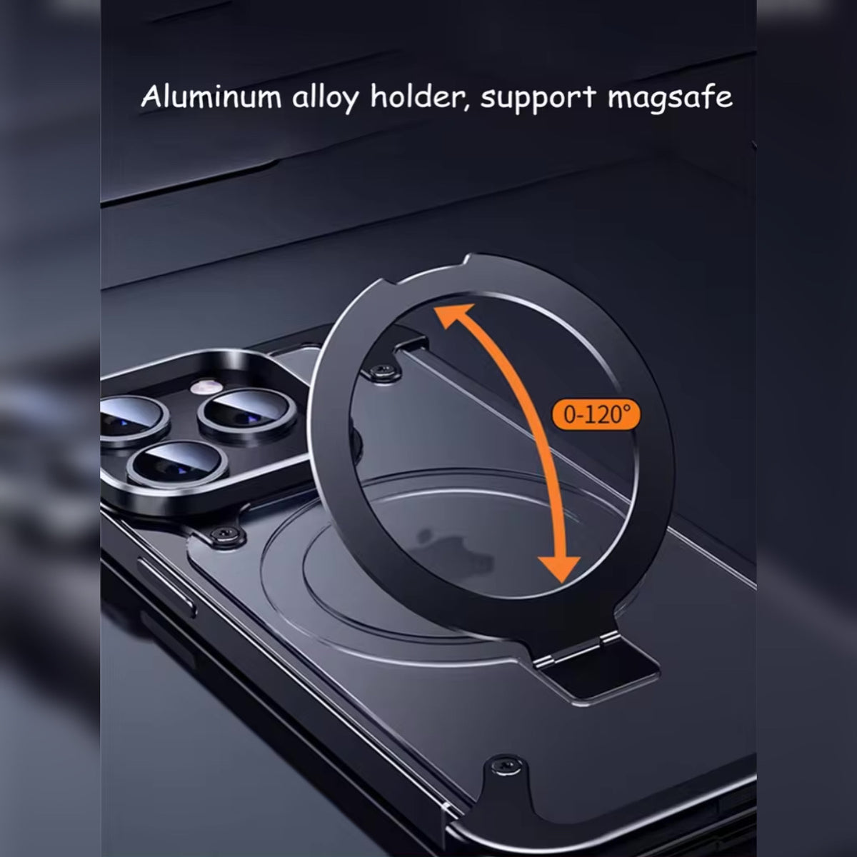 iPhone 15 series - Frameless Armoured Case with Kickstand for iPhone