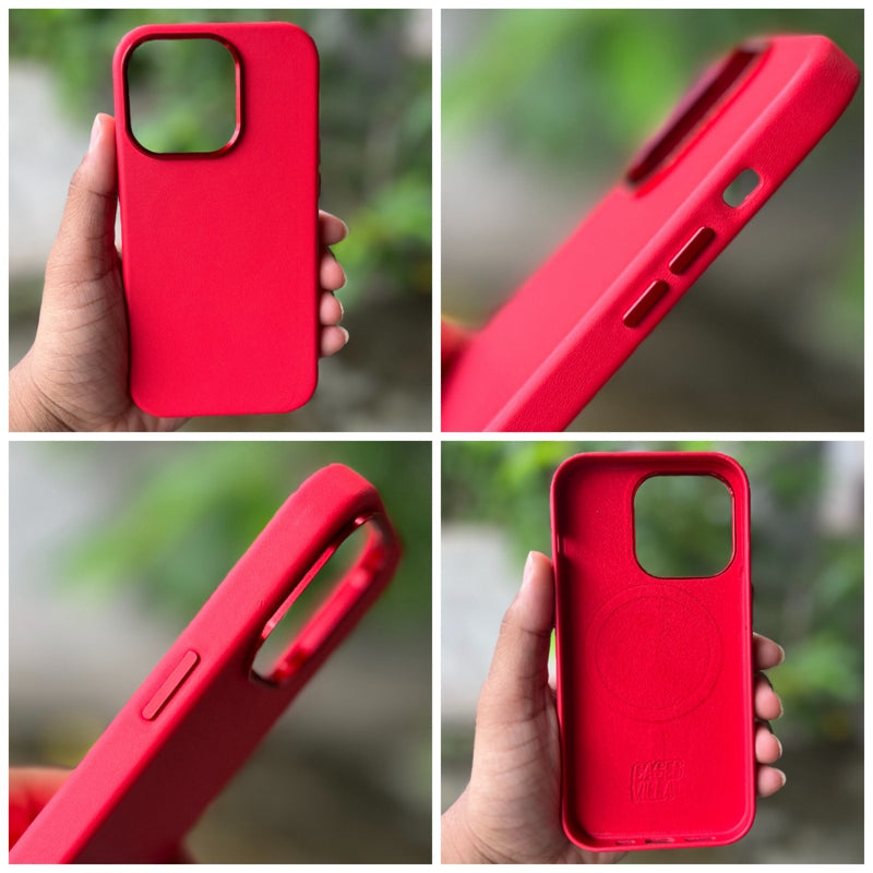 iPhone 14 Series Cover- Genuine Leather Case with Mag-Safe
