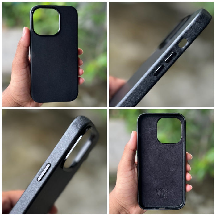iPhone 14 Series Cover- Genuine Leather Case with Mag-Safe