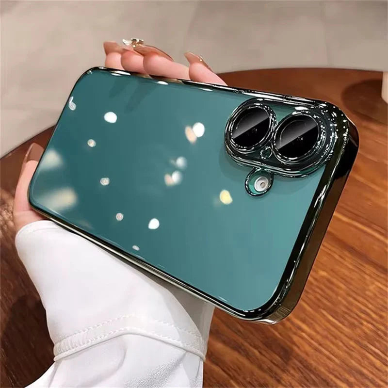 iPhone 16 Series: Luxury Electroplating Case with Camera Protection