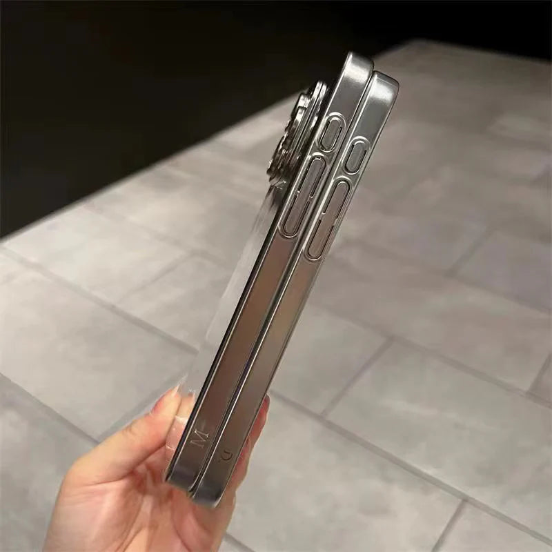 iPhone 16 Series: Luxury Electroplating Case with Camera Protection